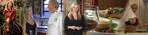 Prime Time CA Living show host Aprilanne Hurley rides in Half Moon Bay, CA, chats with Food & Wine Expert John Ash, reports from the studio kitchen, and takes in a spa day 'California Living' Style